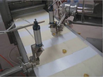 手工水餃定量打餡機配雙層輸送帶